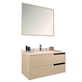Kobos Eylül 100 Cm Banyo Dolabı Seti Vanilla Grey Krem