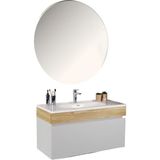 Kobos Harmony 100 cm Banyo Dolabı Seti Bianco + Meguro - yok - Beyaz