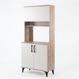Kobos Kahve Köşesi Çok Amaçlı Mutfak Dolabı 90CM SP02350 - Bej - Küçük
