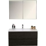 Kobos Lignum 100 cm Banyo Dolabı Seti Watson - yok - Siyah