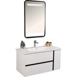 Kobos Linear 100 cm Banyo Dolabı Seti Bianco - yok - Beyaz