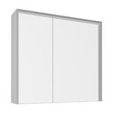 Kobos Meta 91 cm Ayna Kapaklı Ü. Dolap Light Grey KB300004 - Aynalı - Beyaz