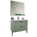 Kobos Noble 100 Cm Banyo Dolabı Seti Mint