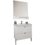 Kobos Noble 80 cm Banyo Dolabı Seti Bianco - yok - Beyaz