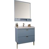 Kobos Noble 80 cm Banyo Dolabı Seti Light Blue - yok - Mavi