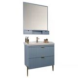 Kobos Noble 80 Cm Banyo Dolabı Seti Light Blue