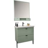 Kobos Noble 80 cm Banyo Dolabı Seti Mint - yok - Yeşil