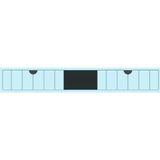 Kobos Noble KB.500005 Açık Mavi 80 cm Ayna Alt Modülü
