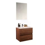 Kobos Simple 60 Cm Çekmeceli Banyo Dolabı Seti Miling Oak
