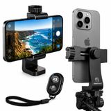 KobraTech Cep telefonu tutucu tripod - UniMount 360 iPhone tripod tutucu uzaktan kumandalı - Cep telefonu için evrensel cep telefonu tripod tutucu