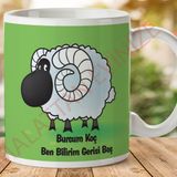 Koç Burcu Baskılı Seramik Kupa Bardak