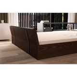 Koç Tek Yapı Alya-Doğal Masif Ahşap Çam Yerden Tek-Çift Kişilik Karyola - Ceviz - 160 x 200 cm