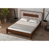 Koç Tek Yapı Detaylı Seramik Başlık Karyola Mors Ahşap Detaylı Seramik Başlık - 120 x 200 cm - Ceviz