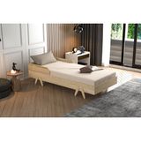 Koç Tek Yapı Elif Unisex Bebek ve Çocuk Karyolası-Ahşap Çocuk Karyolası Elif-Antrasit - 120 x 200 cm - Bej