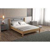 Koç Tek Yapı Yap-Sa Home Feza-Metal Başlıklı Doğal Ahşap Karyola - 120 x 200 cm