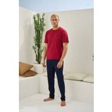 Kocabey 2207 Erkek Battal Midi Yaka Pijama Takım