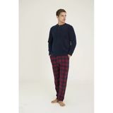 Kocabey 7304 Erkek Midi Yaka Pijama Takım