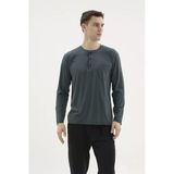 Kocabey Bu-26360 Erkek Midi Yaka Battal Pijama Takımı