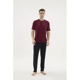 Kocabey Kkt-26153 Erkek Midi Yaka Pijama Takımı