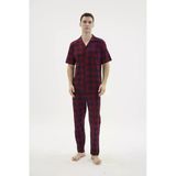 Kocabey Kkt-26158 Erkek Apaj Yaka Düğmeli Pijama Takımı
