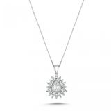 Koçak 0.24 Karat Baget Pırlanta Kadın Kolye