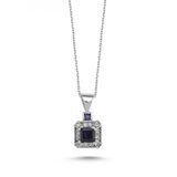 Koçak 0.84 Karat Safir Kadın Pırlanta Kolye