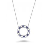 Koçak 0.85 Karat Safir Kadın Pırlanta Kolye