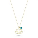 Koçak 14 Ayar Lotus Altın Kolye