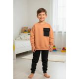 Koçak Kids Cep Detaylı Erkek Çocuk Soft Turuncu Renk Eşofman Takım