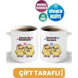 Kocam Da Kocam - Karım Da Karım | Çiftlere Hediye Kupa Bardak - Civciv