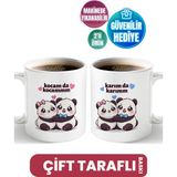 Kocam Da Kocam - Karım Da Karım | Çiftlere Hediye Kupa Bardak - Panda
