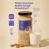 Kocamaar Çiftliği Datça %100 Doğal Badem Konsantresi - Katkı Maddesi İçermez, Vegan, Glütensiz, Laktozsuz, Rafine Şekersiz,240 gr