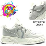 Kocamanlar Ayakkabı Cool Jacop Bağcık Görünümlü Cırt Cırtlı Sneaker Ortopedik Çocuk Spor Ayakkabı - Beyaz