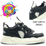 Kocamanlar Ayakkabı Cool Jacop Bağcık Görünümlü Cırt Cırtlı Sneaker Ortopedik Çocuk Spor Ayakkabı - Siyah - Beyaz