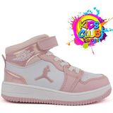 Kocamanlar Cool Jordan Glaxy Uzun Pekin Boğazlı Spor Ayakkabı Erkek Çocuklar İçin Konforlu Tasarım - Pembe