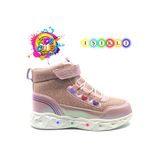 KOCAMANLAR Cool Kids Ortopedik Işıklı Taban Kız Çocuk Bot PUDRA