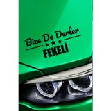 Kocamın Tasarımı Adana Feke Otomobil Stickerı Adana Bize De Derler Fekeli 40x15 cm Araba Yazısı
