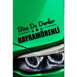 Kocamın Tasarımı Çankırı Bayramören Otomobil Stickerı Çankırı Bize De Derler Bayramörenli 40x15 cm Araba Yazısı