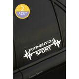 Kocamın Tasarımı Cupra Formentor Nabız Kalp Atışı Ritim Formentor Araç Uyumlu Oto Sticker 2 Adet Beyaz 20*7CM