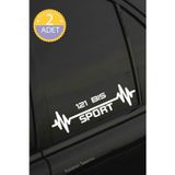 Kocamın Tasarımı Fiat 121 Bis Nabız Kalp Atışı Ritim 121 Bis Araç Uyumlu Oto Sticker 2 Adet Beyaz 20*7CM
