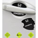 Kocamın Tasarımı Honda Concerto Modeli İçin Karbon Desenli Kapı İçi Çizik Koruyucu 4 Parçalı Folyo Takımı Concerto Ya