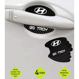 Kocamın Tasarımı Hyundai i20 Troy Kapı İçi Karbon Desenli Estetik ve Koruyucu Çizik Önleyici Folyo Takımı i20 Troy Yazılı