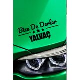 Kocamın Tasarımı Isparta Yalvaç Otomobil Stickerı Isparta Bize De Derler Yalvaç 40x15 cm Araba Yazısı