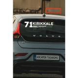 Kocamın Tasarımı Kırıkkale 71 Sulakyurt Özel Plaka Kodlu Sticker Özel Tasarım Şehir Stickerı 40cm