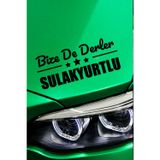 Kocamın Tasarımı Kırıkkale Sulakyurt Otomobil Stickerı Kırıkkale Bize De Derler Sulakyurtlu 40x15 cm Araba Yazısı
