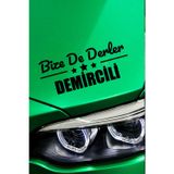 Kocamın Tasarımı Manisa Demirci Otomobil Stickerı Manisa Bize De Derler Demircili 40x15 cm Araba Yazısı