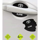 Kocamın Tasarımı Toyota Auris Kapı İçi Karbon Desenli Estetik ve Koruyucu Çizik Önleyici Folyo Takımı Auris Yazılı