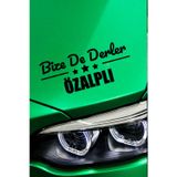 Kocamın Tasarımı Van Özalp Otomobil Stickerı Van Bize De Derler Özalplı 40x15 cm Araba Yazısı