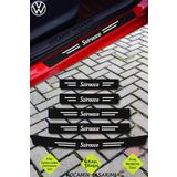 Kocamın Tasarımı Volkswagen Scirocco Uyumlu Karbon Kapı Bagaj Eşik Koruyucu Seti Çizilme Önleyici Folyo ve Sticker Sc