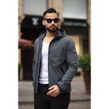 KOCCI Yeni Sezon Su Ve Rüzgar Geçirmez Esnek Premium Kumaş Kapüşonlu Mevsimlik Erkek Ceket Mont